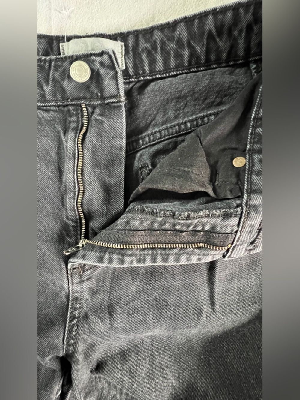 We the Free Black Distressed Jeans Free People Size 29 - Picture 10 of 12